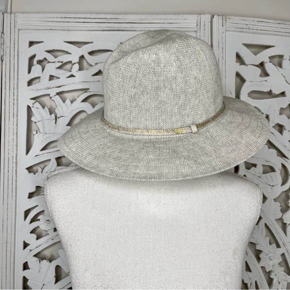 Anthropologie Accessories - Anthropologie Wyeth Light Grey Panama Hat